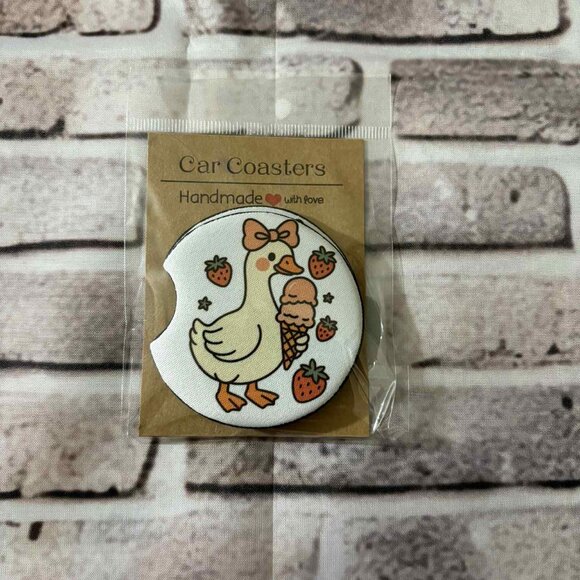 Goose Neoprene Car Coasters - Picture 1 of 1